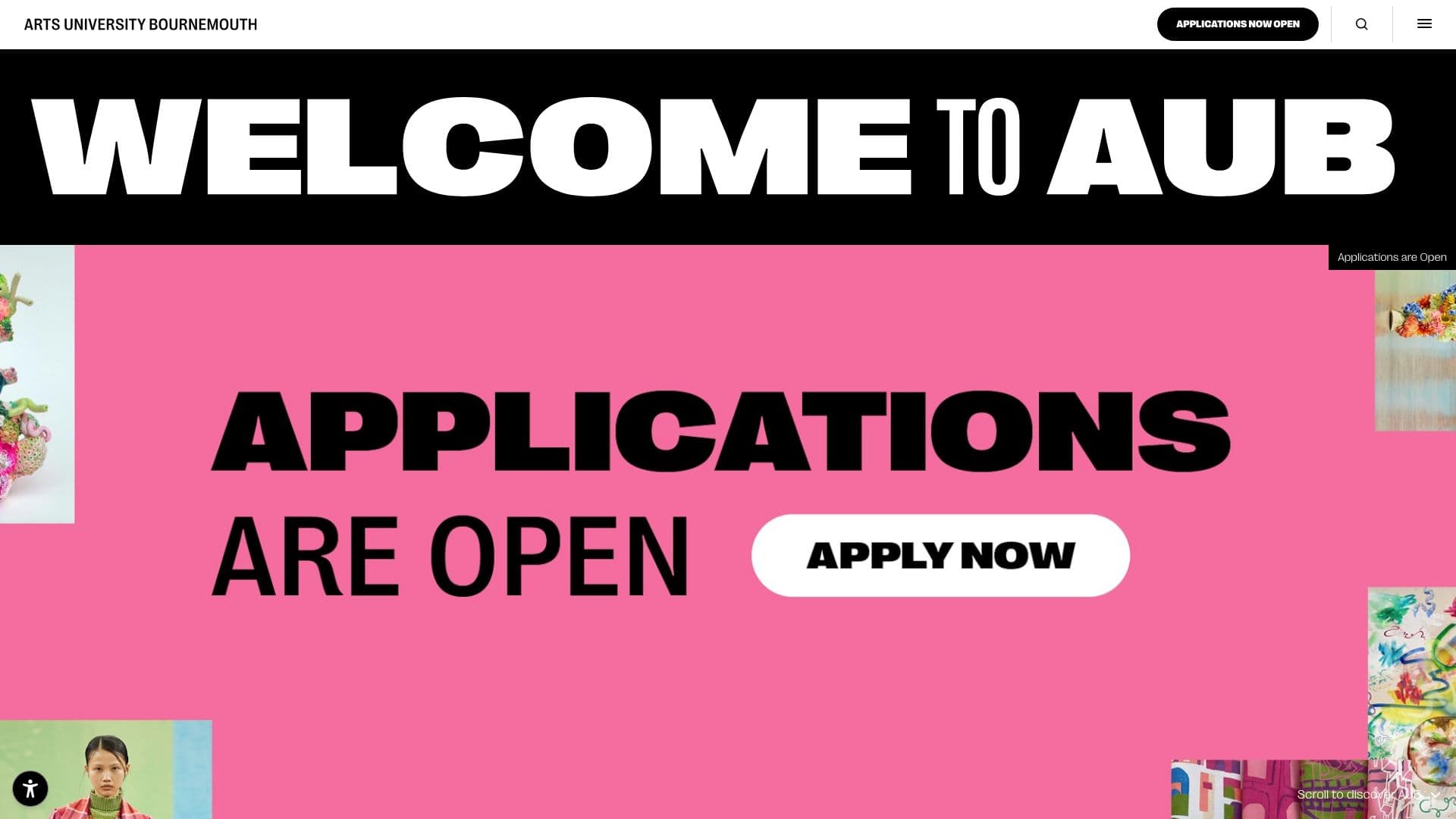 Arts University Bournemouth - Desktop screenshot