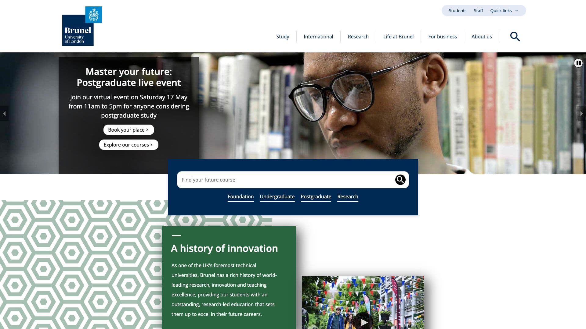 Brunel University London - Desktop screenshot