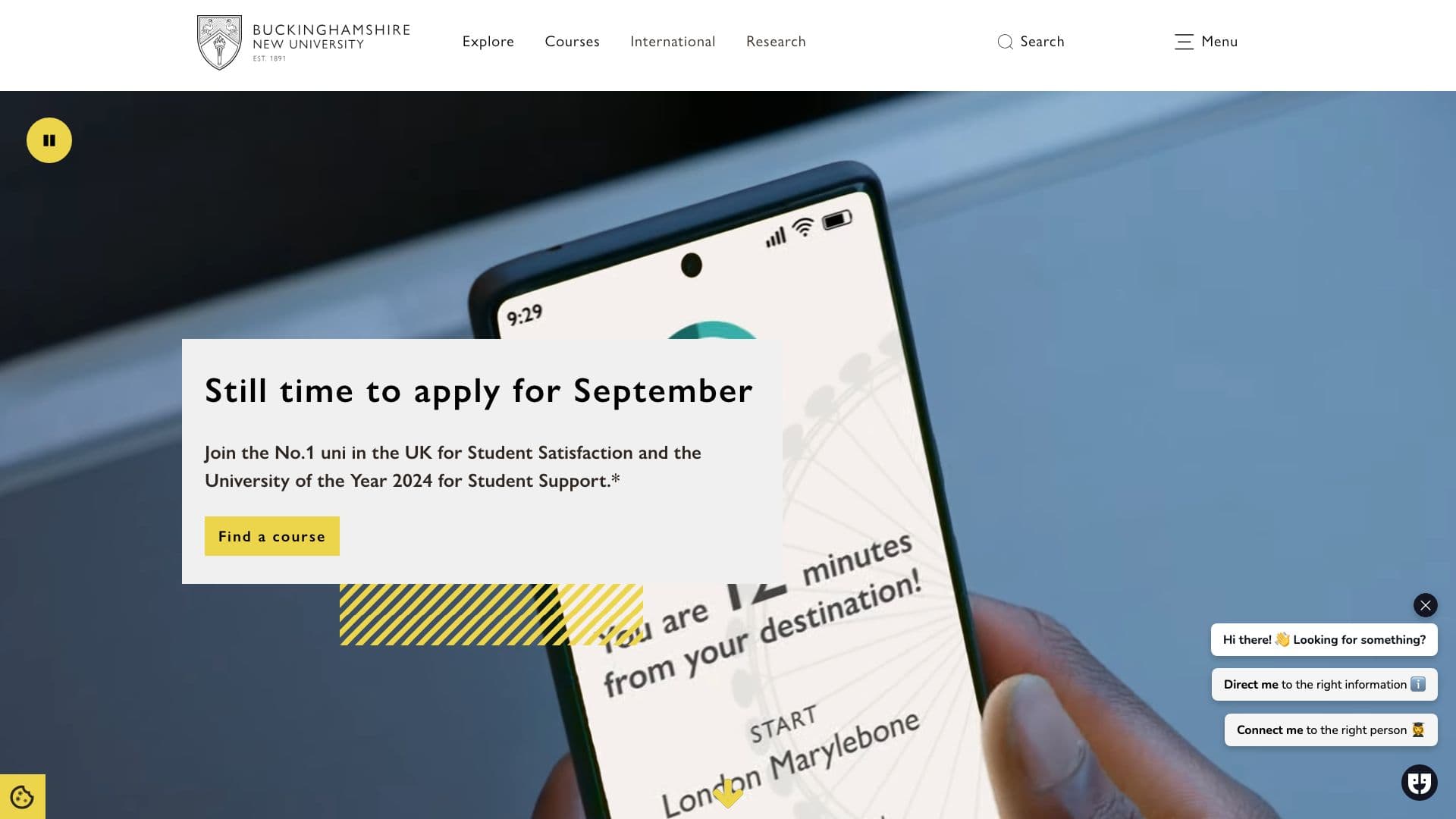 Buckinghamshire New University - Desktop screenshot