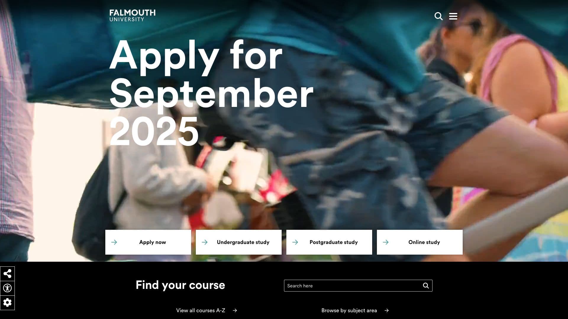 Falmouth University - Desktop screenshot