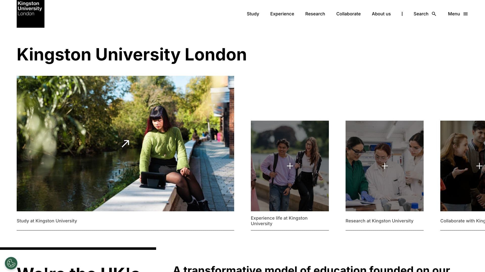 Kingston University - Desktop screenshot