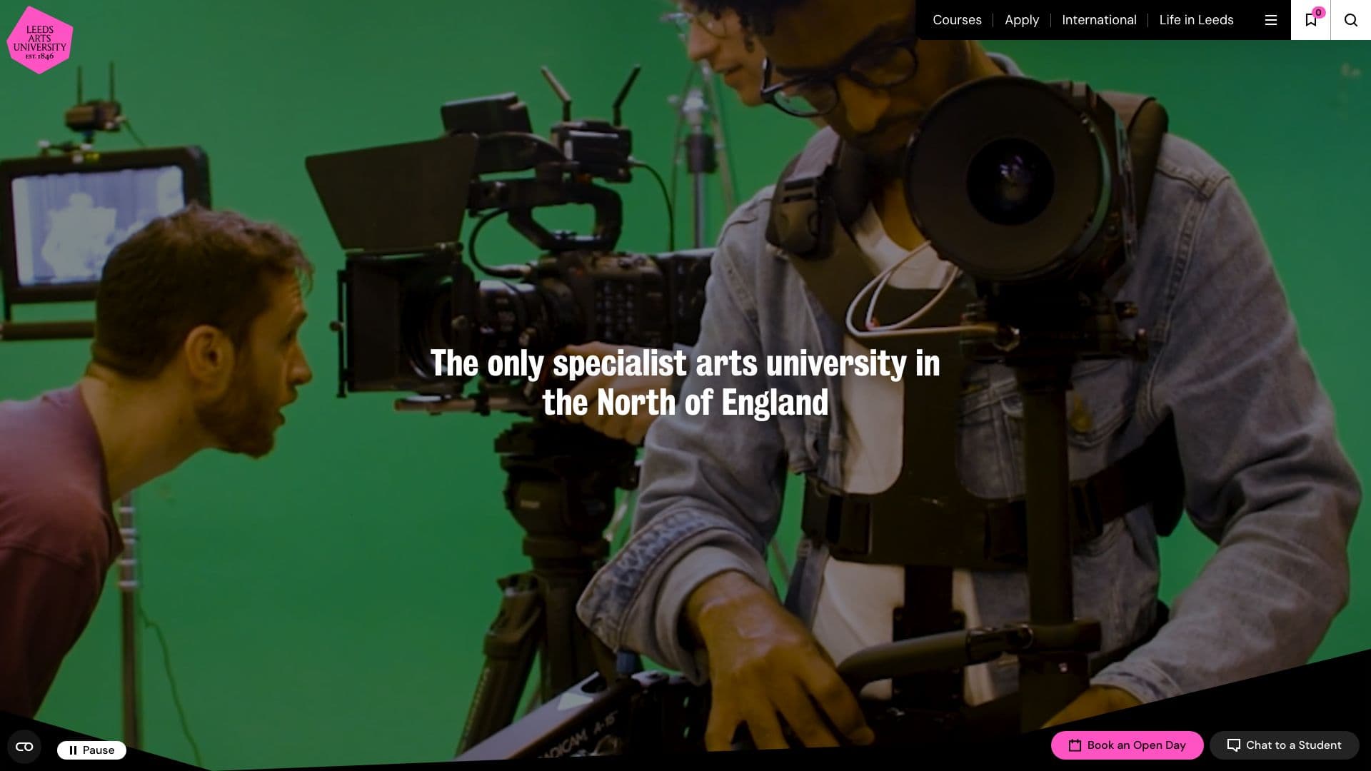 Leeds Arts University - Desktop screenshot