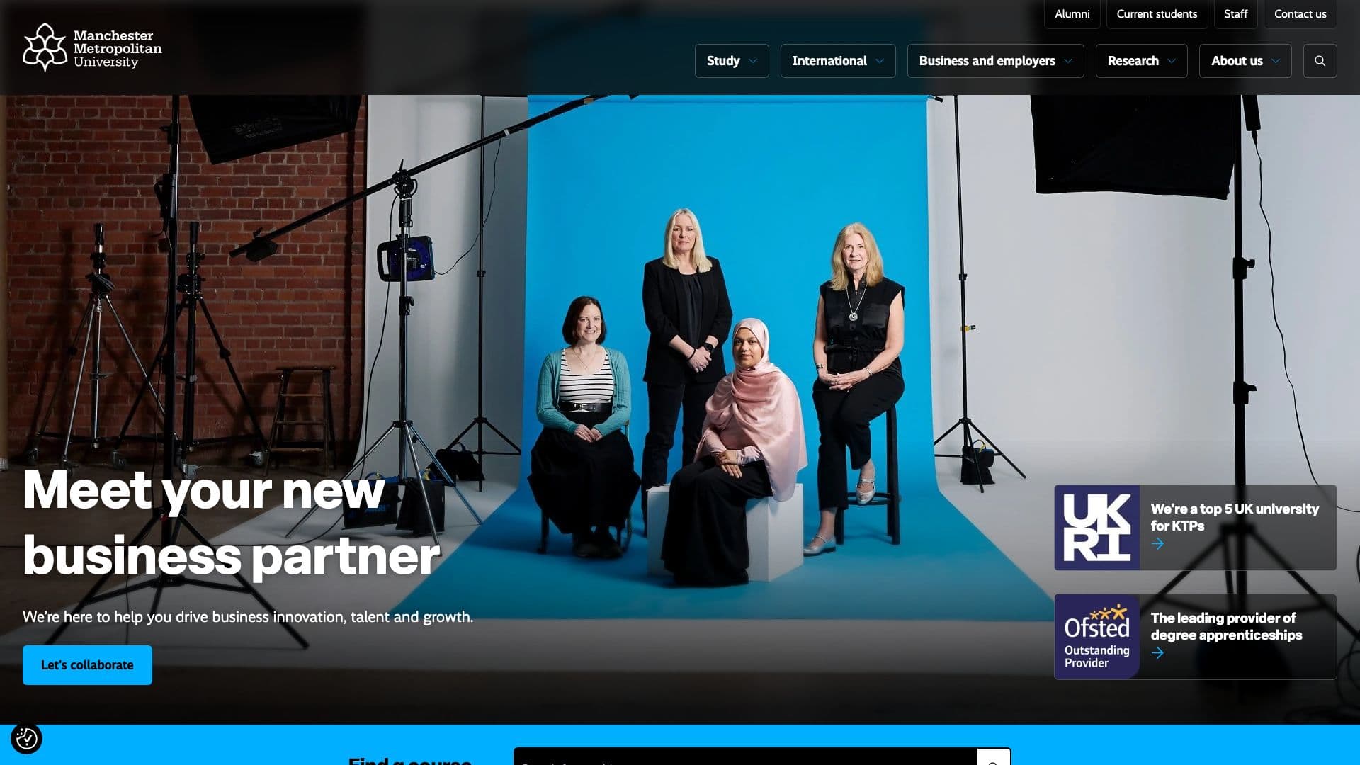 Manchester Metropolitan University - Desktop screenshot