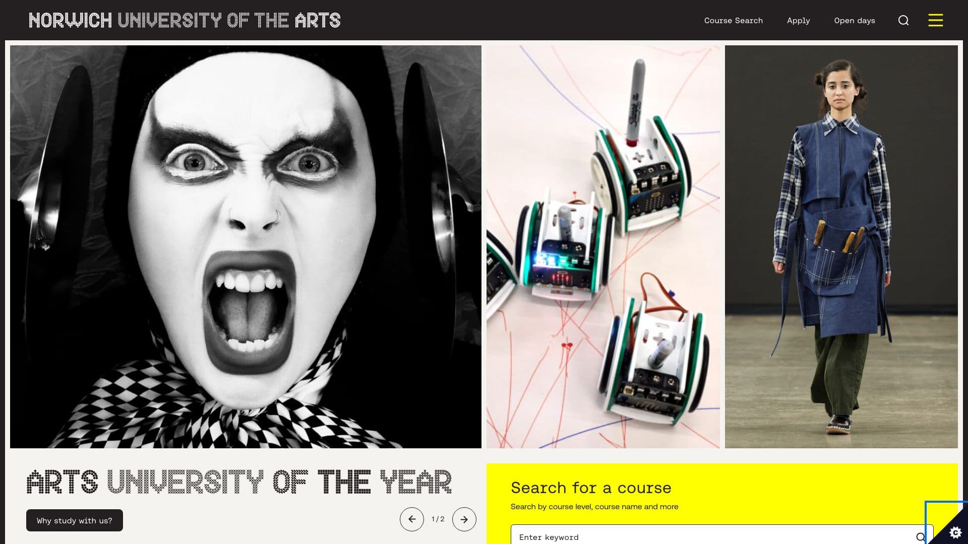 Norwich University of the Arts - Desktop screenshot