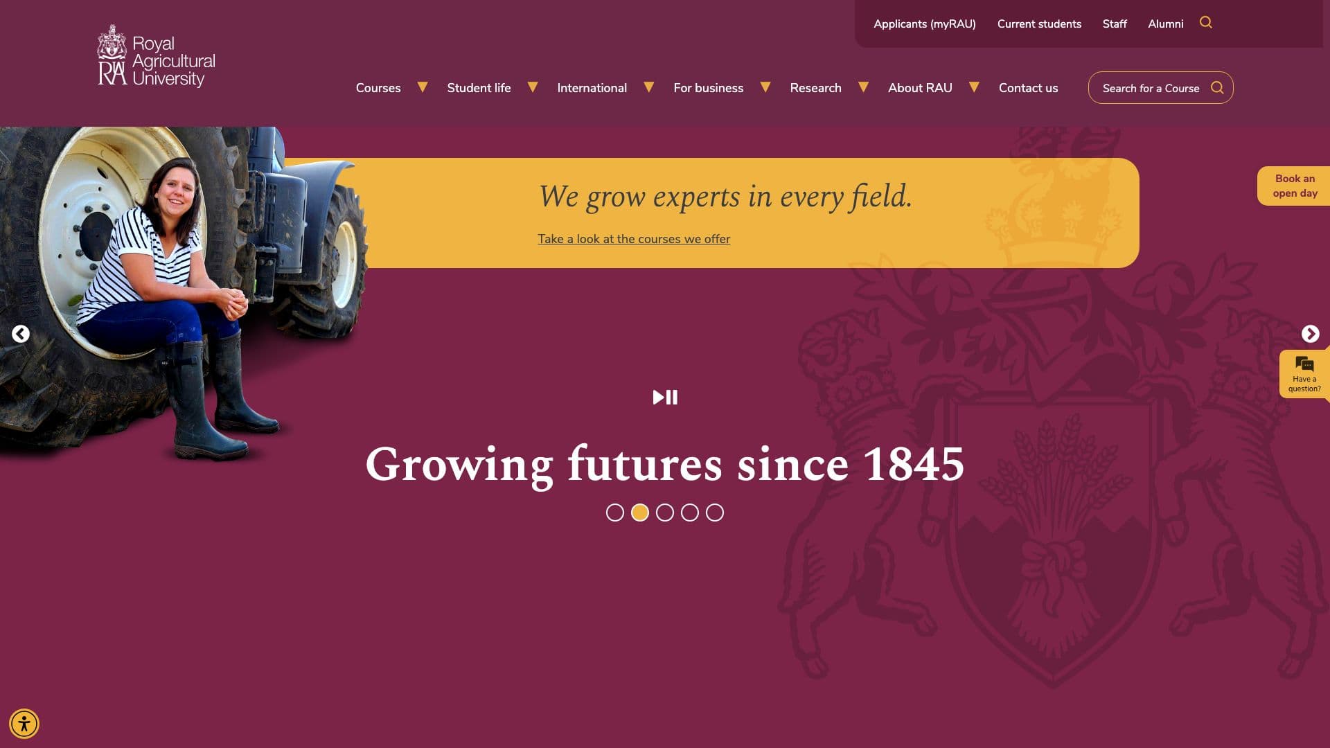 Royal Agricultural University - Desktop screenshot