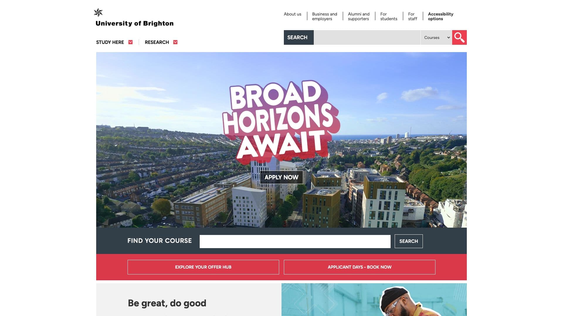 University of Brighton - Desktop screenshot