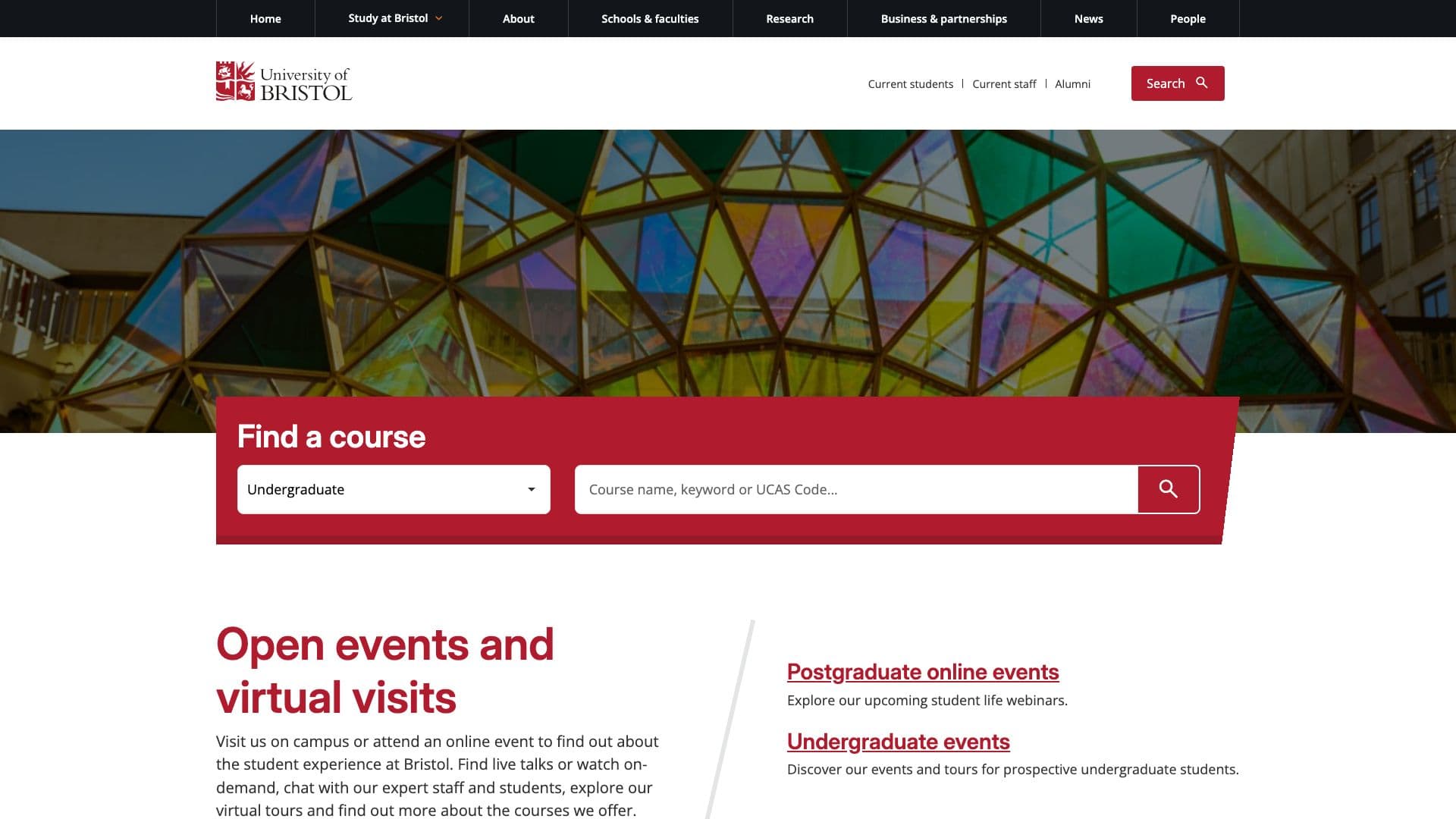 University of Bristol - Desktop screenshot