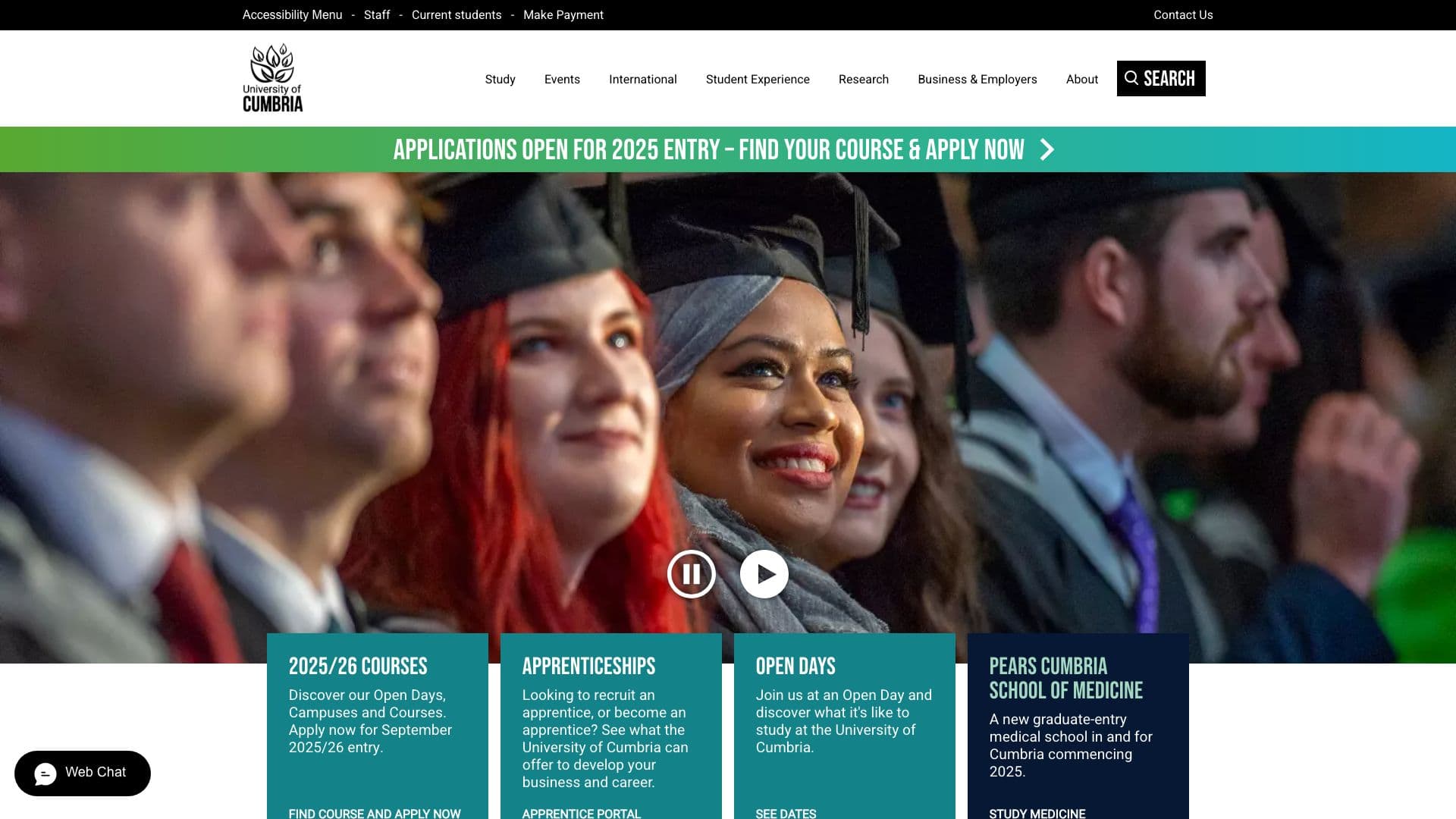 University of Cumbria - Desktop screenshot