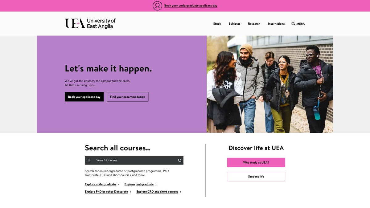 University of East Anglia UEA University of East Anglia UEA