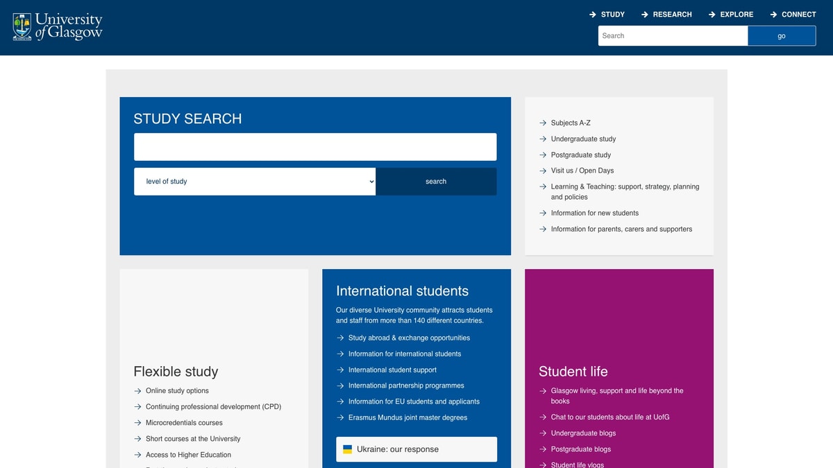 University of Glasgow University of Glasgow