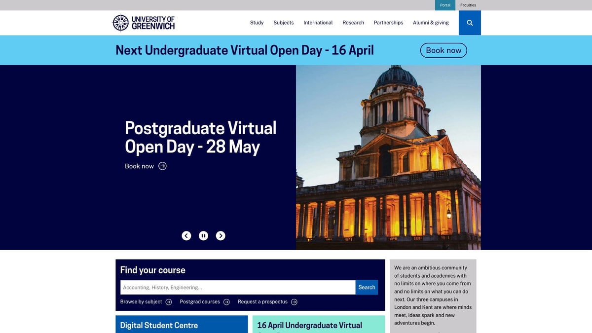 University of Greenwich University of Greenwich