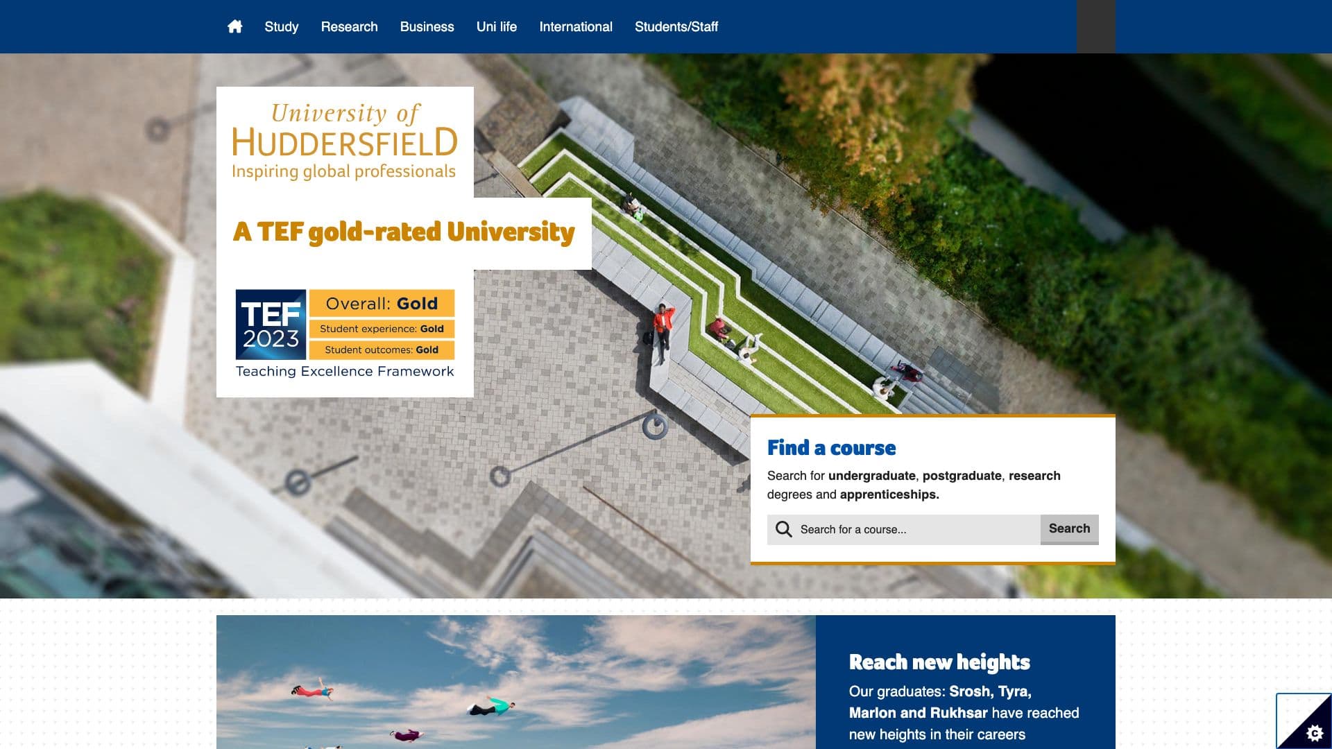 University of Huddersfield - Desktop screenshot