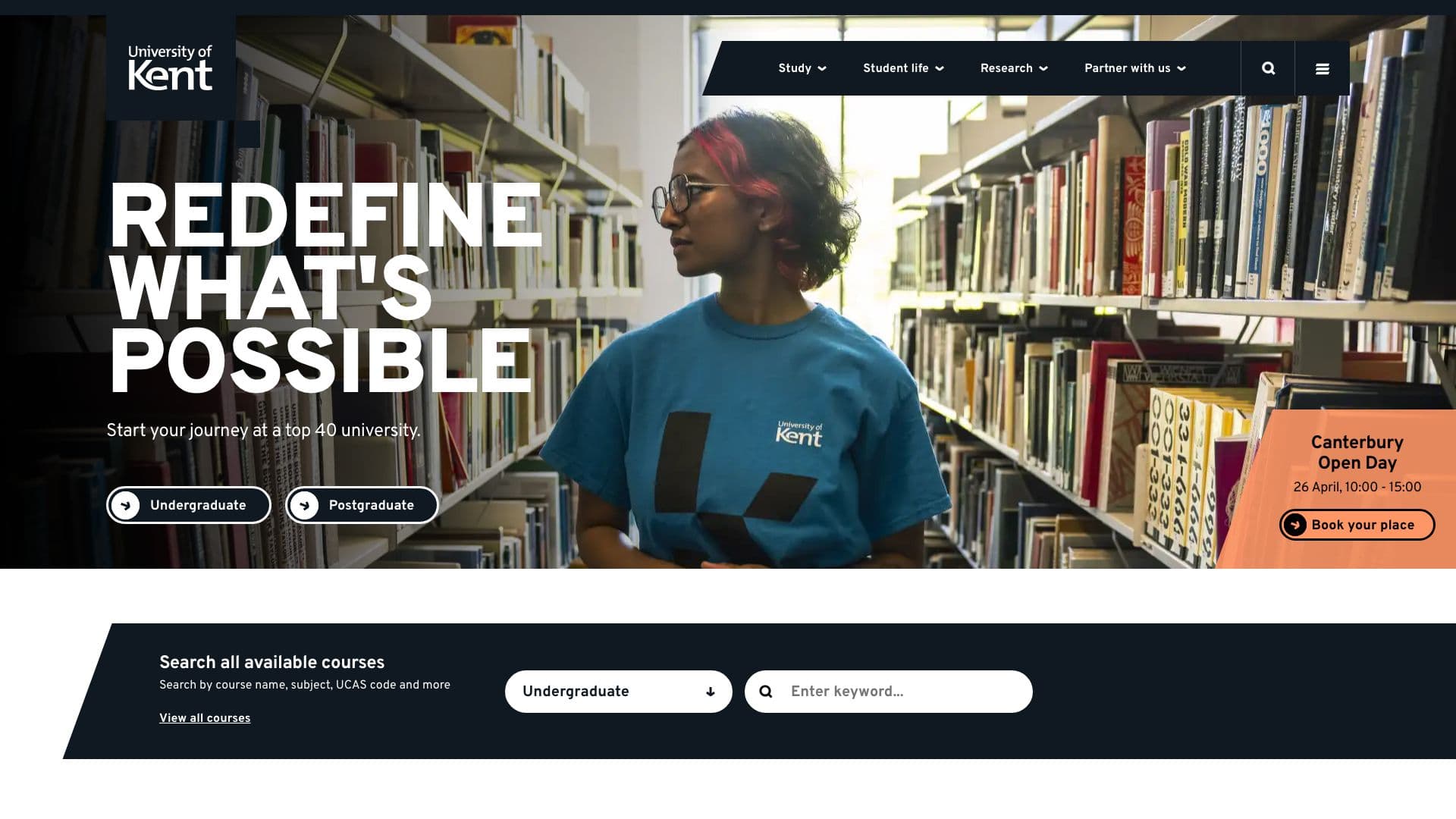 University of Kent - Desktop screenshot