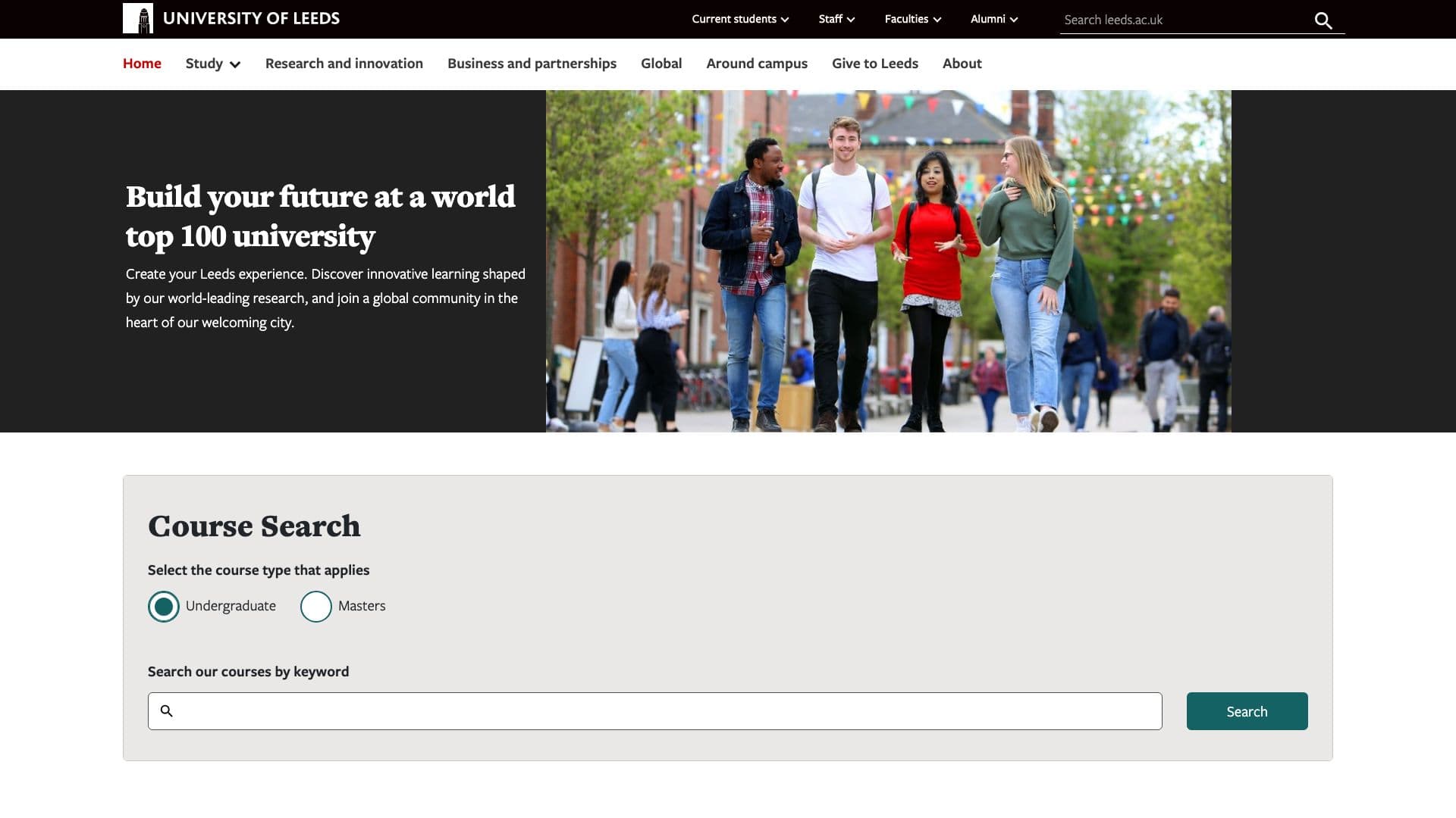 University of Leeds - Desktop screenshot