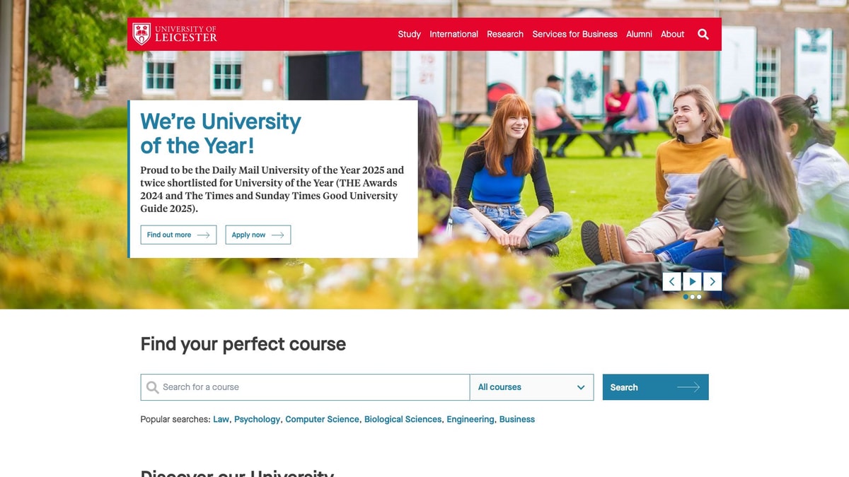 University of Leicester University of Leicester