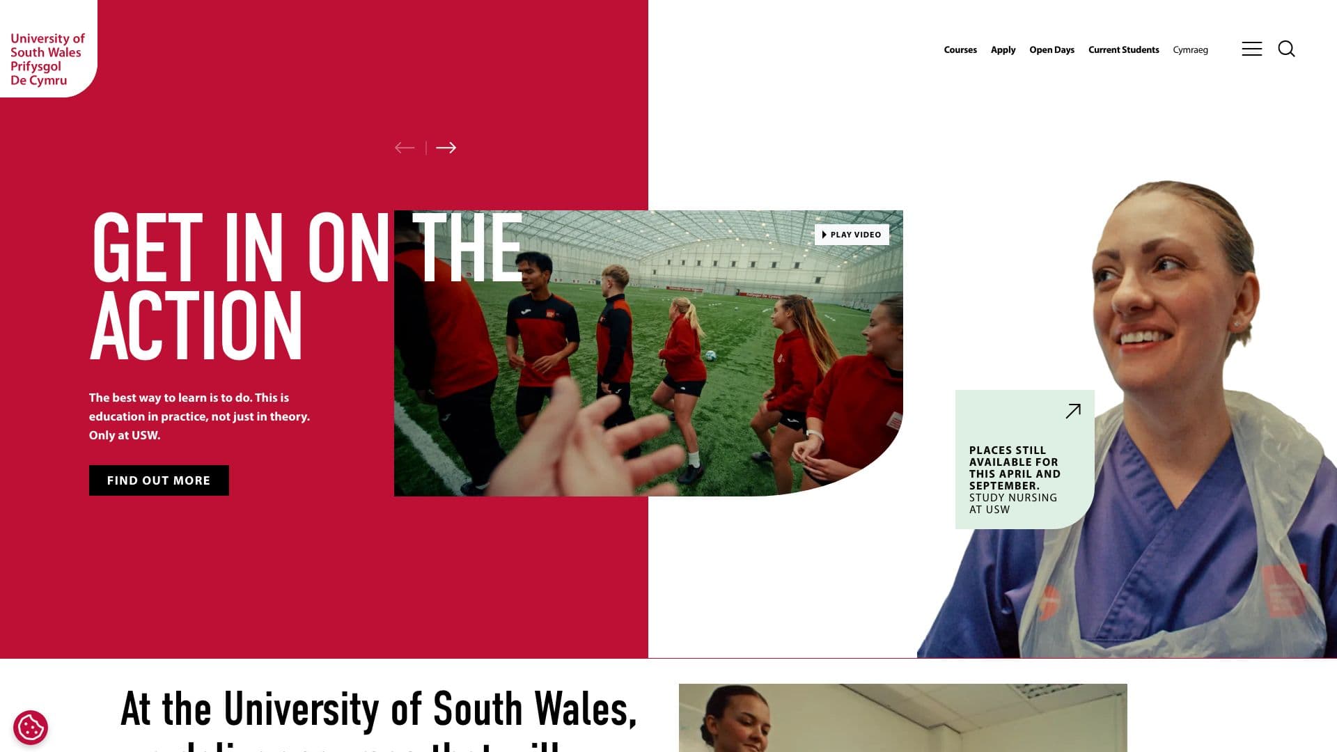 University of South Wales - Desktop screenshot