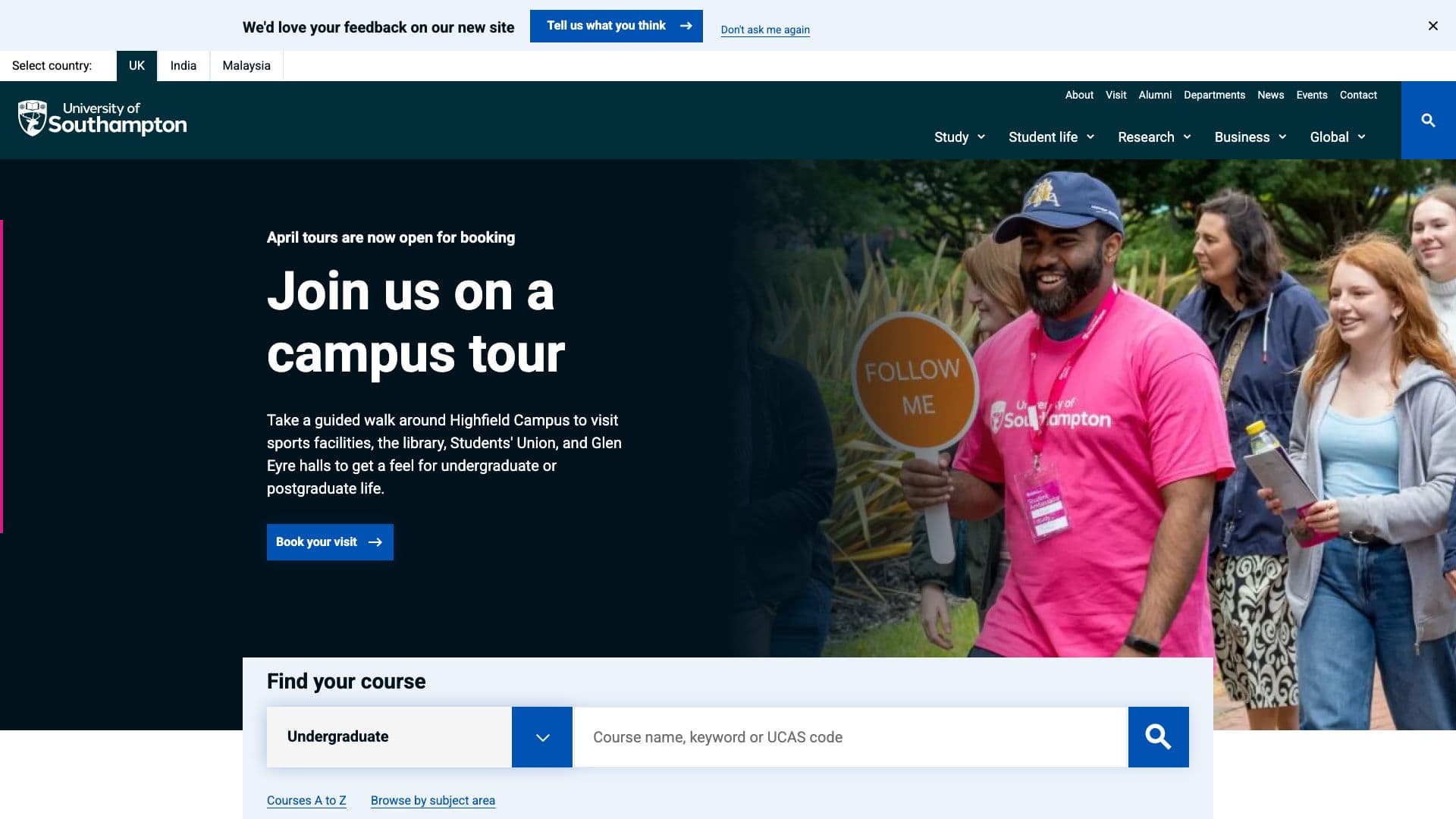 University of Southampton - Desktop screenshot