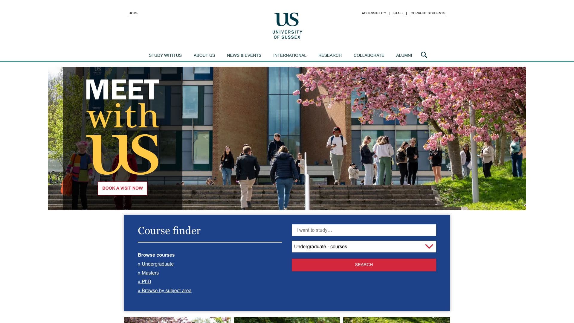 University of Sussex - Desktop screenshot