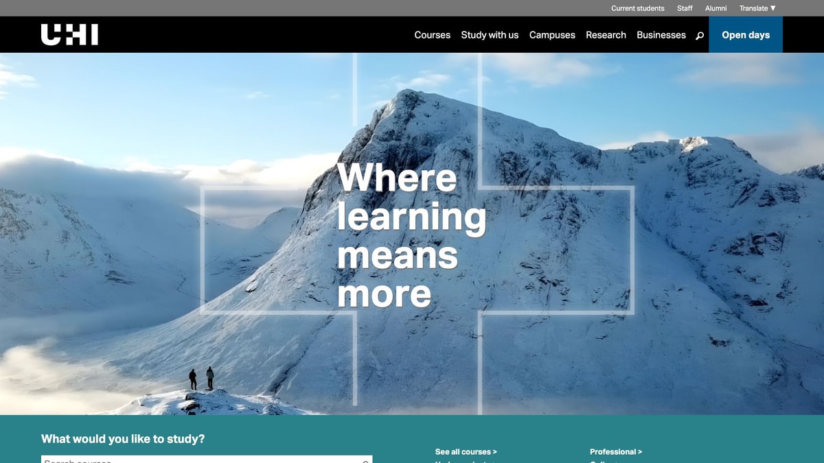 University of the Highlands and Islands University of the Highlands and Islands