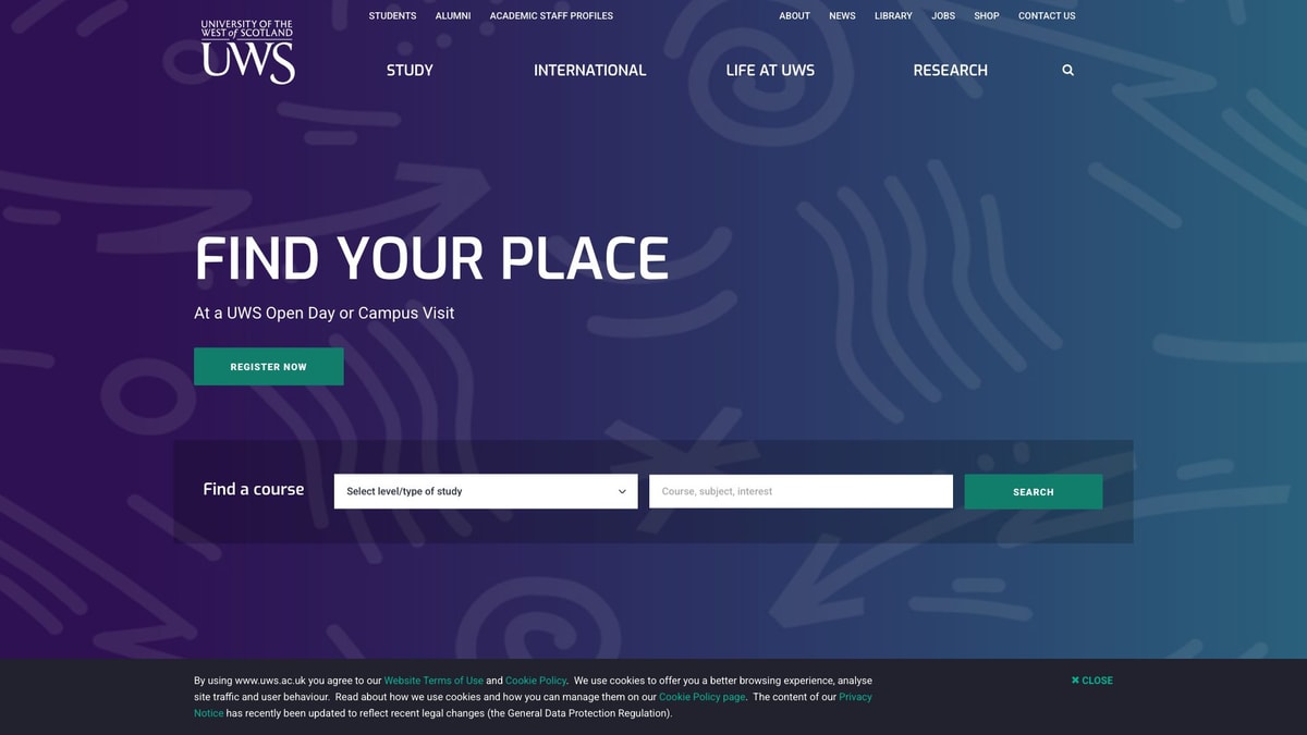 University of the West of Scotland University of the West of Scotland