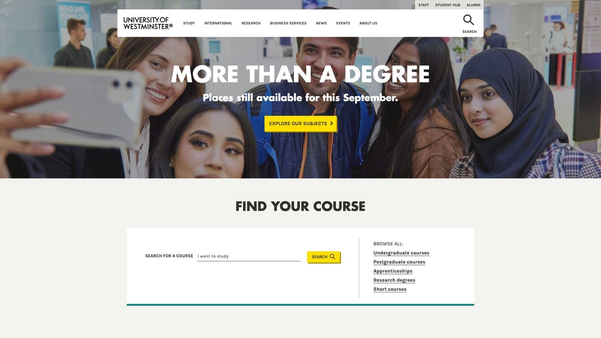 University of Westminster University of Westminster