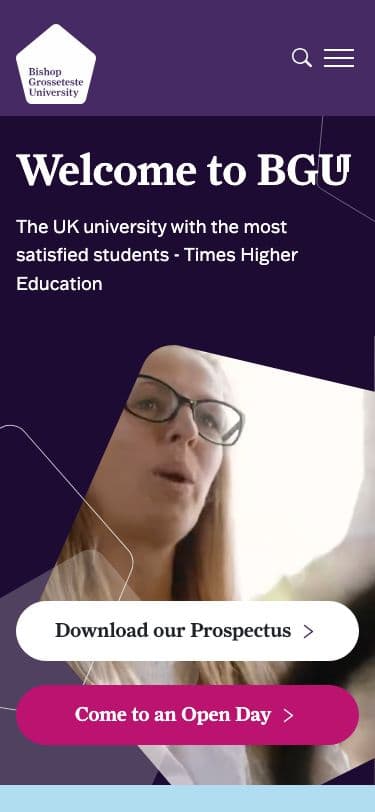 Bishop Grosseteste University - Mobile screenshot