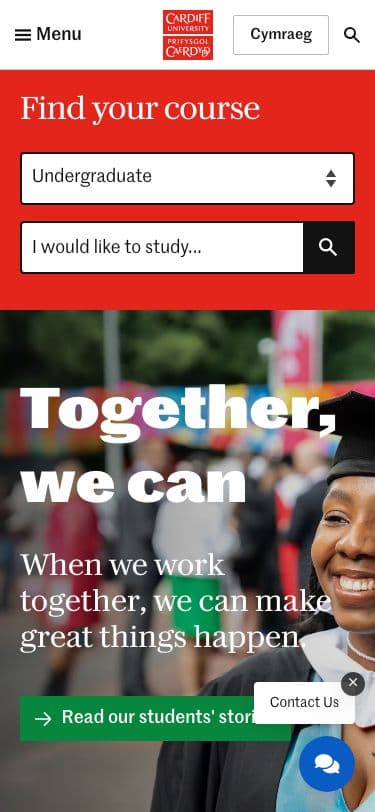 Cardiff University - Mobile screenshot