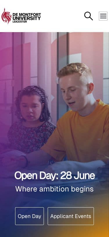 De Montfort University - Mobile screenshot