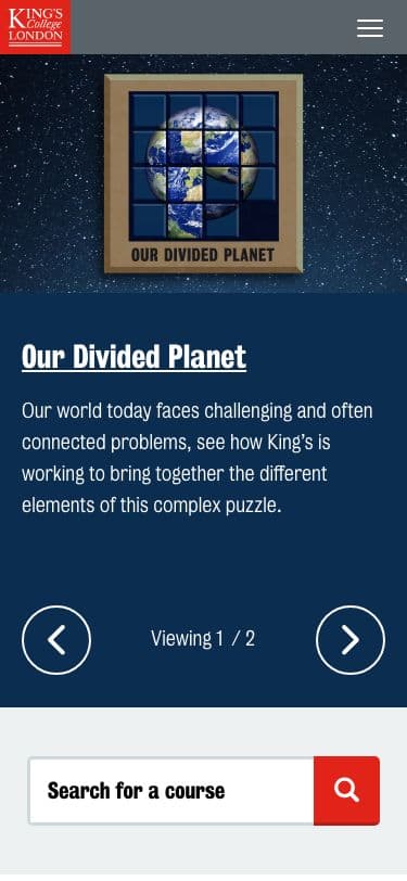 King's College London - Mobile screenshot