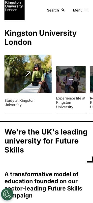 Kingston University - Mobile screenshot