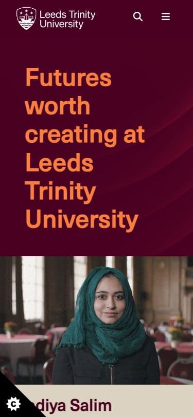 Leeds Trinity University - Mobile screenshot