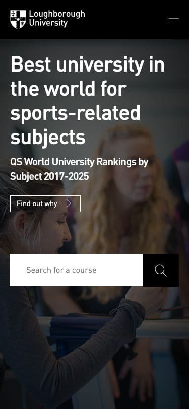 Loughborough University - Mobile screenshot