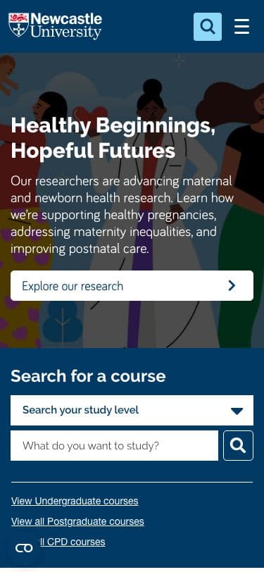 Newcastle University - Mobile screenshot