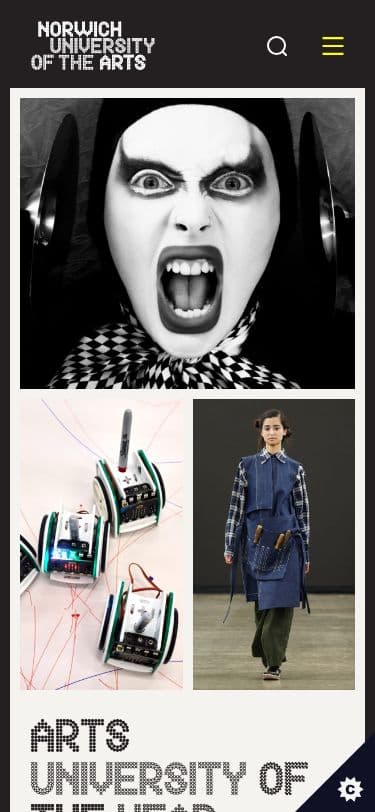 Norwich University of the Arts - Mobile screenshot