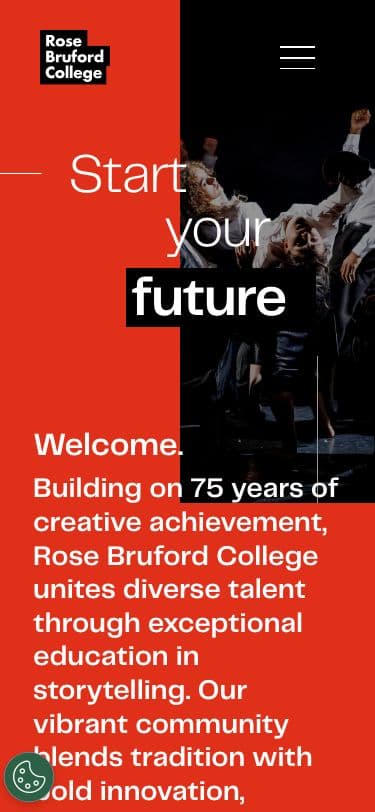 Rose Bruford - Mobile screenshot