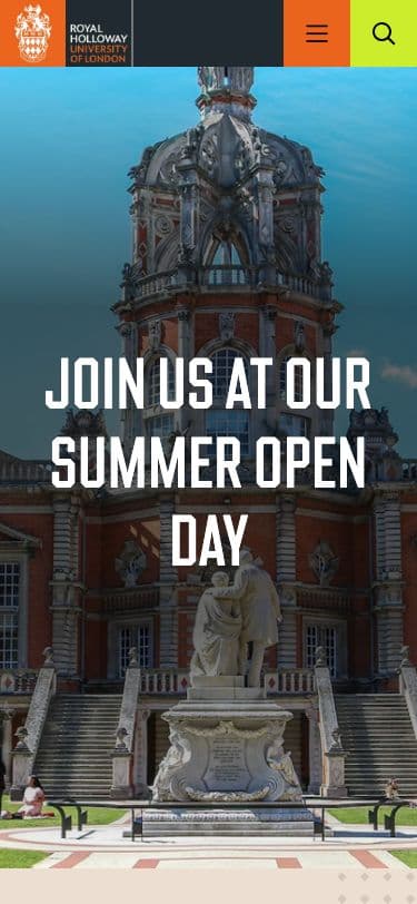 Royal Holloway, University of London - Mobile screenshot