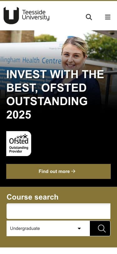 Teesside University - Mobile screenshot