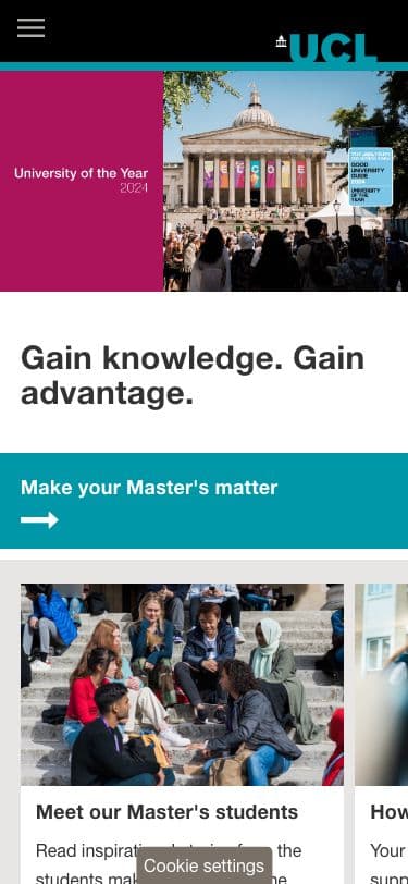 UCL (University College London) - Mobile screenshot