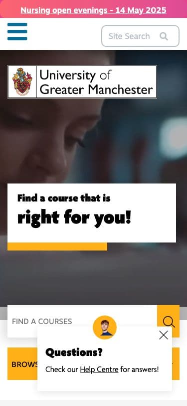 University of Bolton - Mobile screenshot