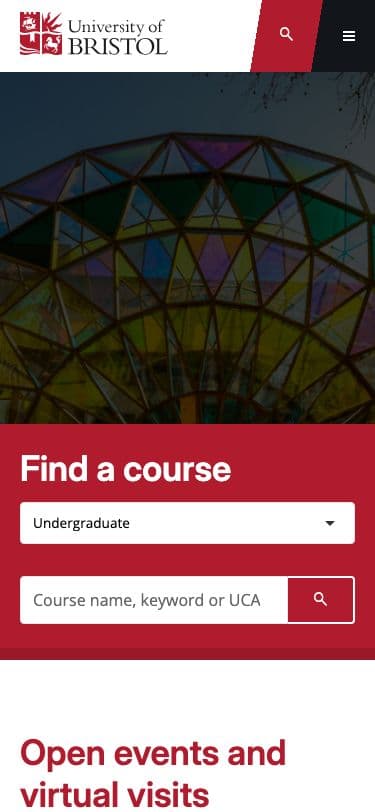 University of Bristol - Mobile screenshot