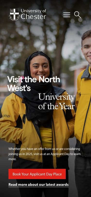 University of Chester - Mobile screenshot