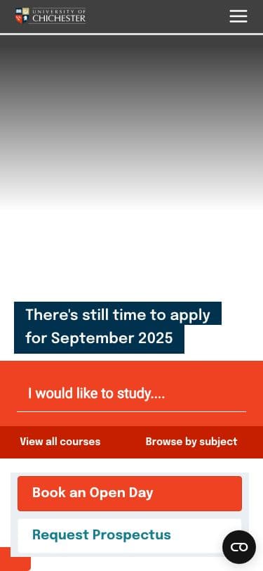 University of Chichester - Mobile screenshot