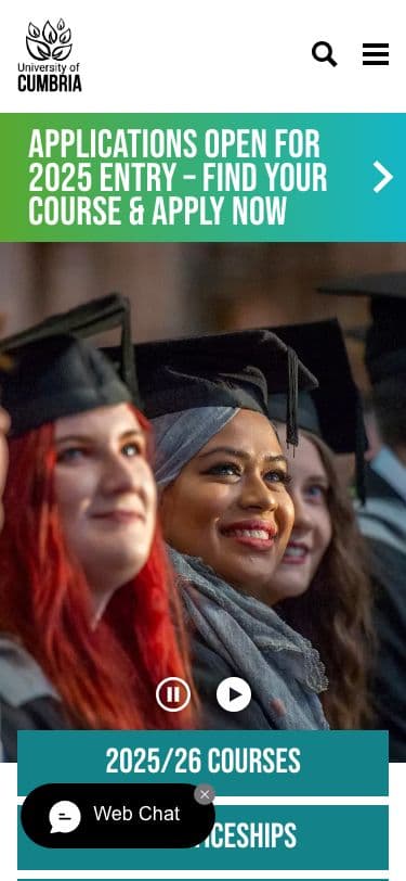 University of Cumbria - Mobile screenshot