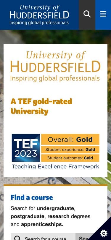 University of Huddersfield - Mobile screenshot