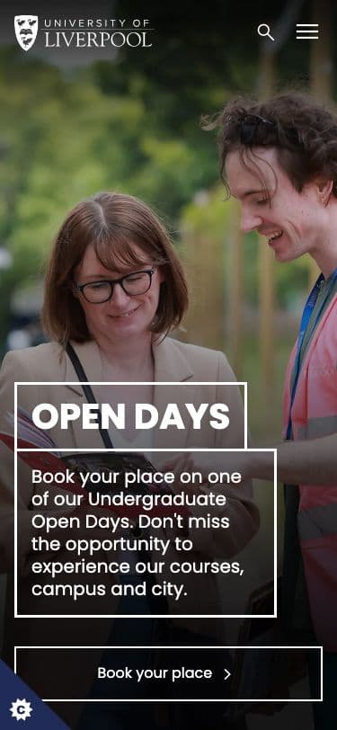 University of Liverpool - Mobile screenshot