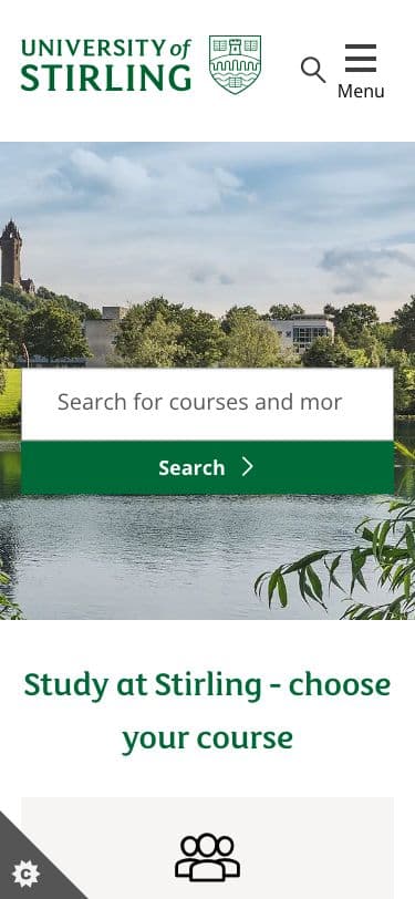 University of Stirling - Mobile screenshot