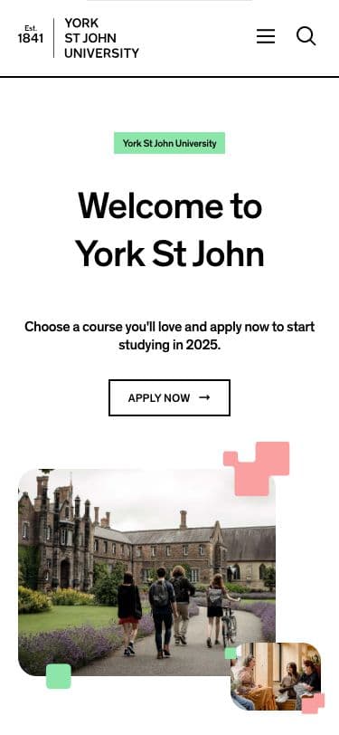 York St John University - Mobile screenshot